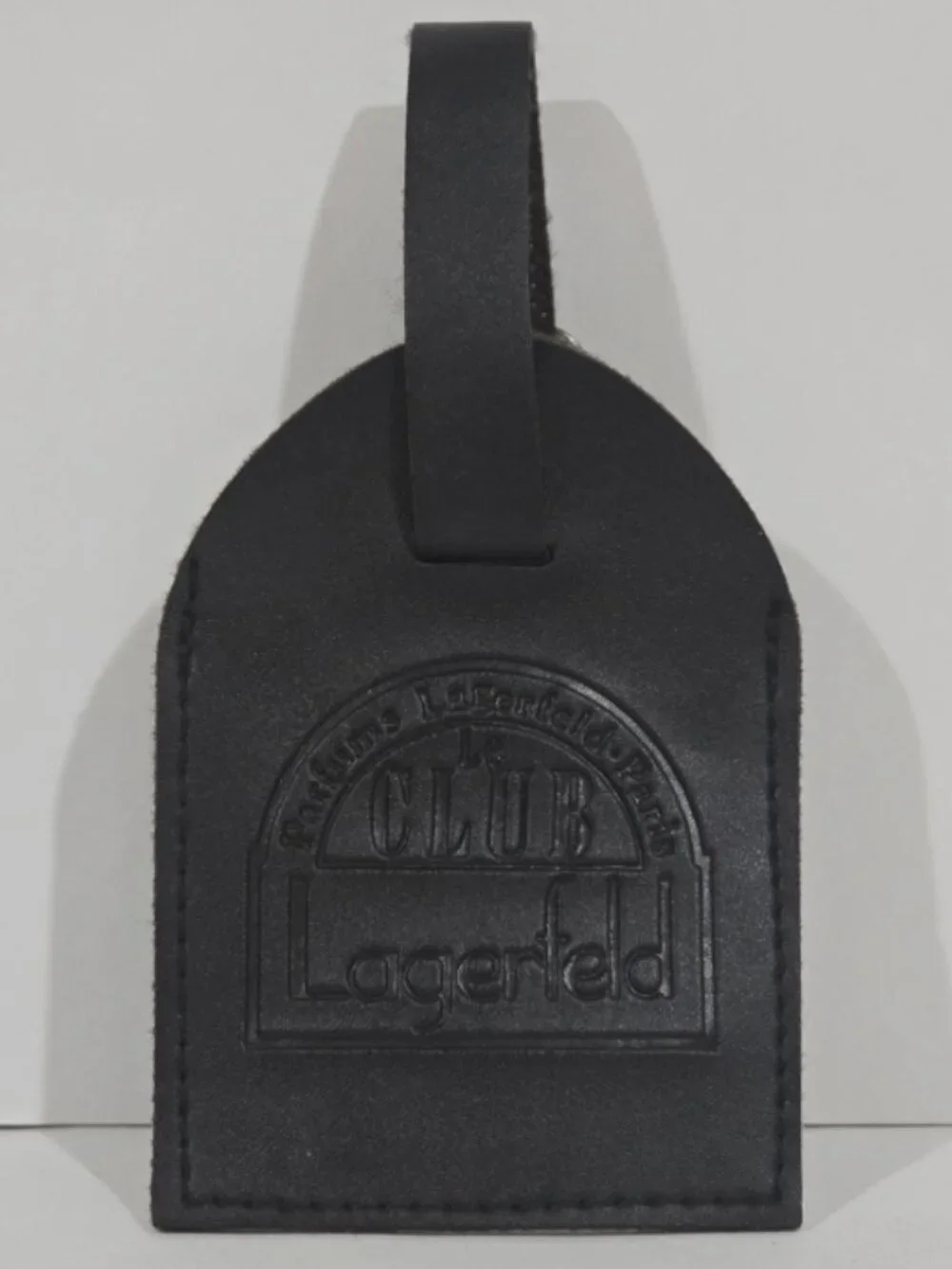 Le Club Lagerfeld Luggage Tag for Suitcase Leather Parfums Lagerfeld Paris